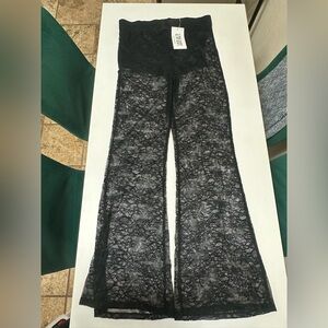 12th Tribe Black Lace Pants